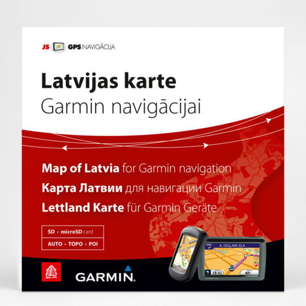 Map of Latvia for Garmin