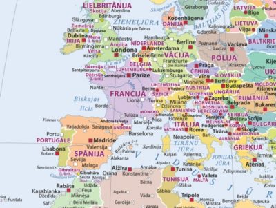 Pasaules Politiska Sienas Karte