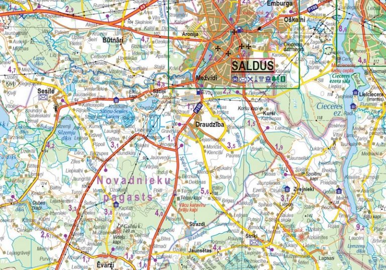 Saldus novads. Brocēnu novads Karšu izdevniecība Jāņa sēta