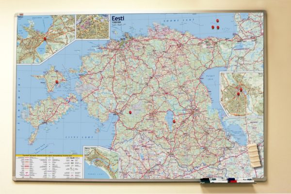 Map on a magnetic board. Latvia (outlet) - Image 4