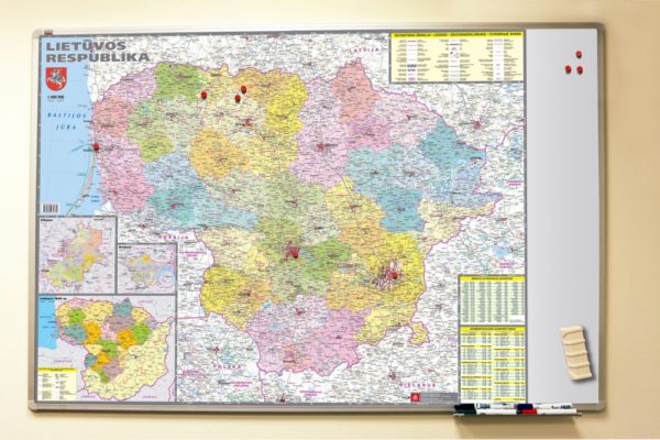 Map on a magnetic board. Latvia (outlet) - Image 5