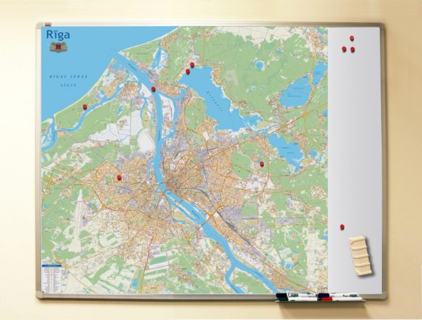 Map on a magnetic board. Latvia (outlet) - Image 6