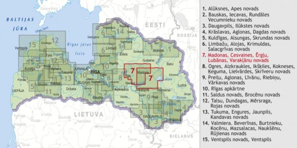 Madona district. Cesvaine, Ērgļi, Lubāna, Varakļāni district - Image 6