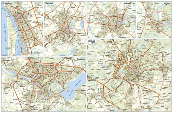Lietuva. Mazā autoceļu karte - Image 5