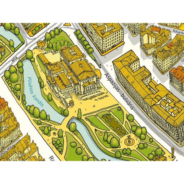 Old Riga - Wall Map - Image 2