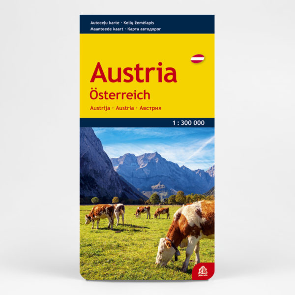 Austrija. Autoceļu karte