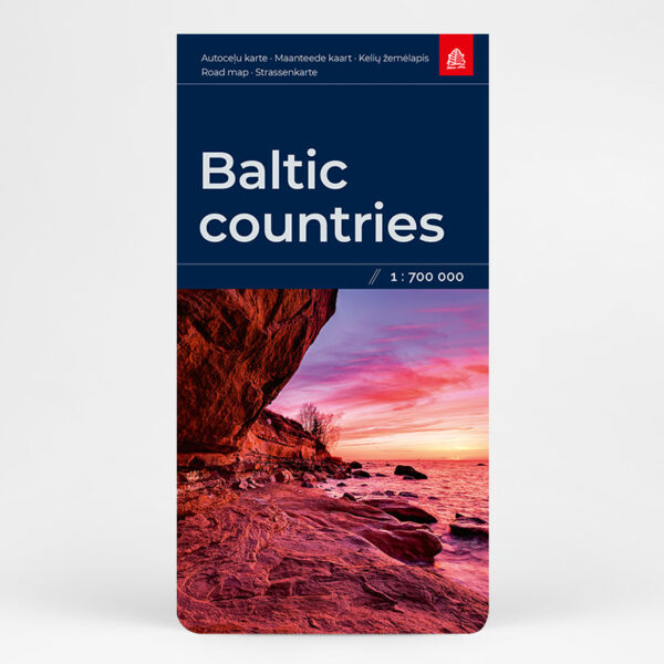Baltijas valstis. Autoceļu karte. Cietais vāciņš