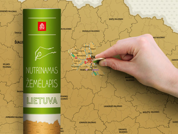 Kasāmkarte "Lietuva" lietuviešu valodā - Image 3