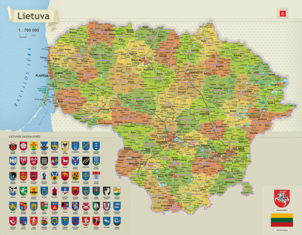 Nutrinamas žemėlapis "Lietuva" - Image 2