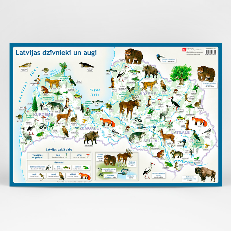 Latvijas dzīvnieki un augi. Galda paliktnis