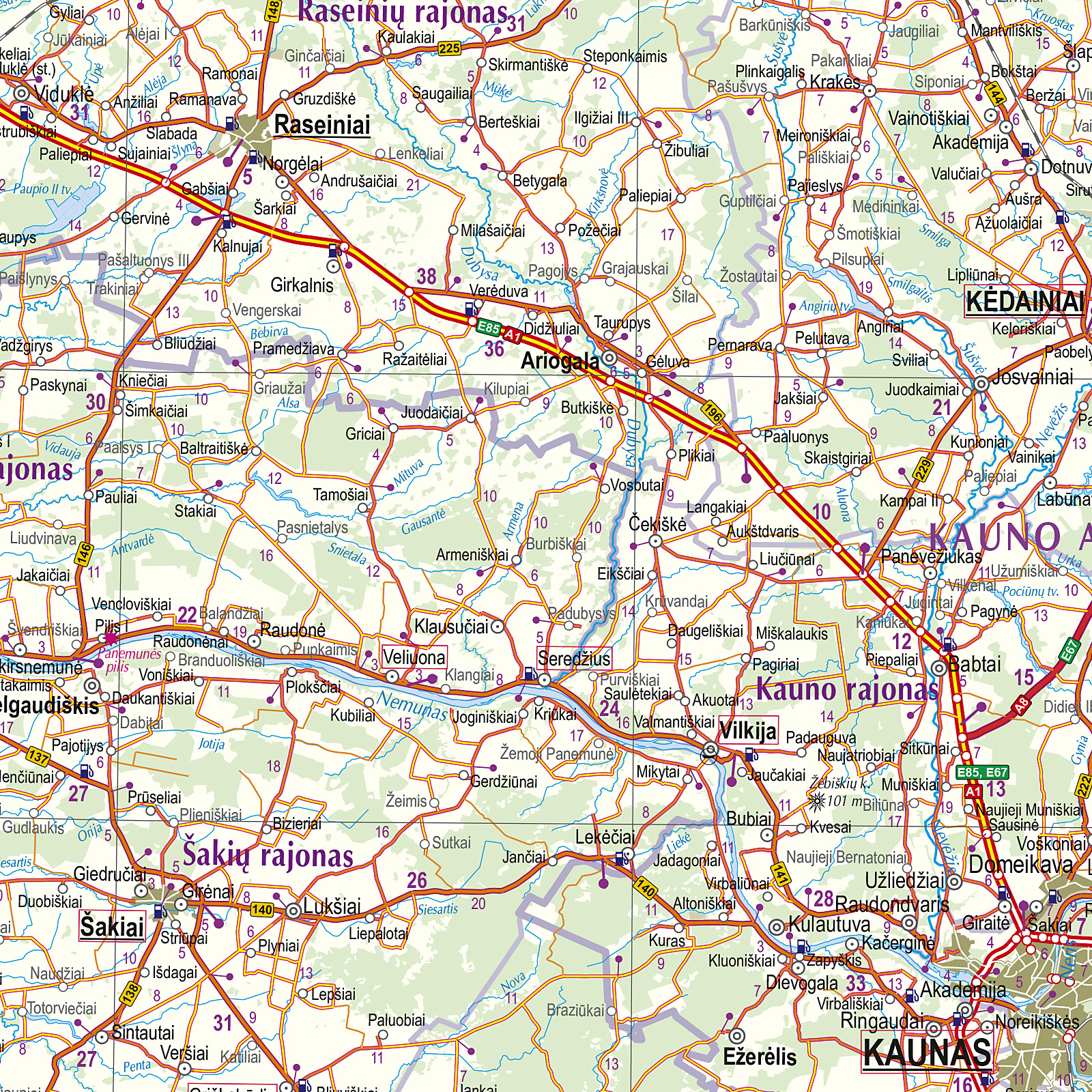 Lithuania. Road map. - Image 4
