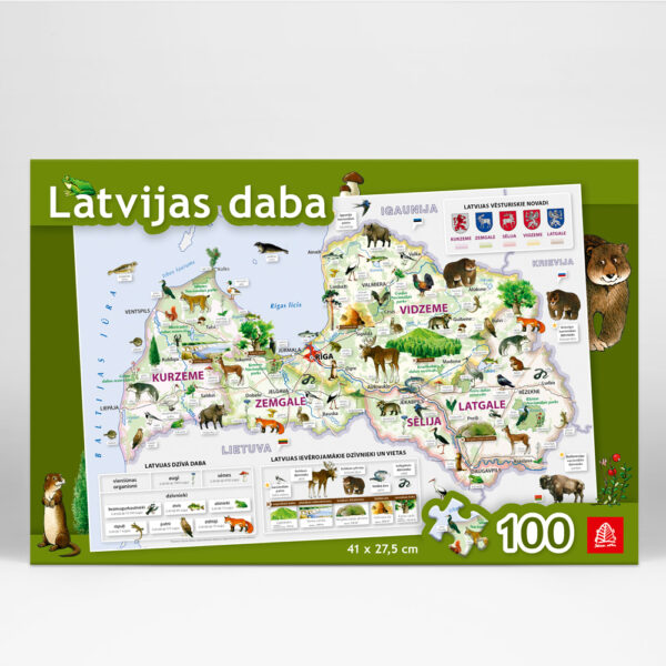 Latvian nature. Children puzzle