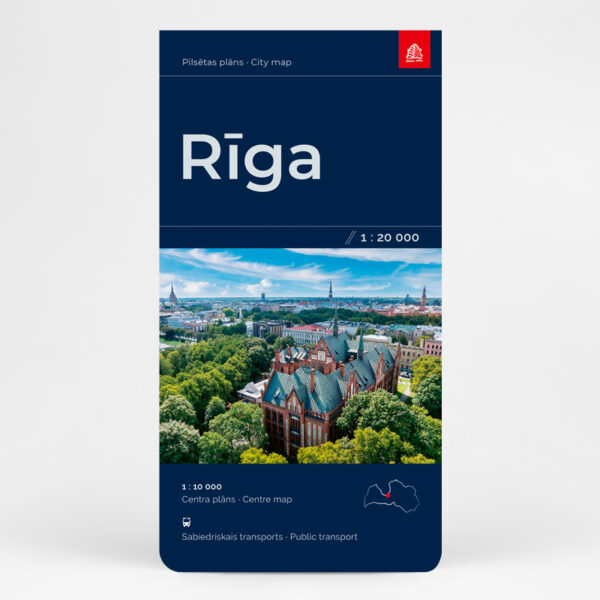 Rīga. Pilsētas plāns. Cietais vāciņš.