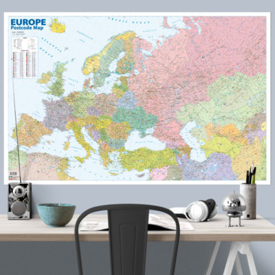 Postal code map of Europe