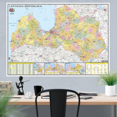 Latvijas karte