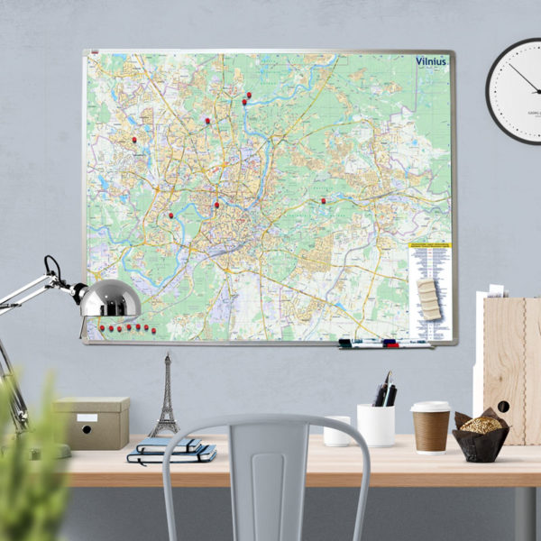 Map on a magnetic board. Latvia (outlet)