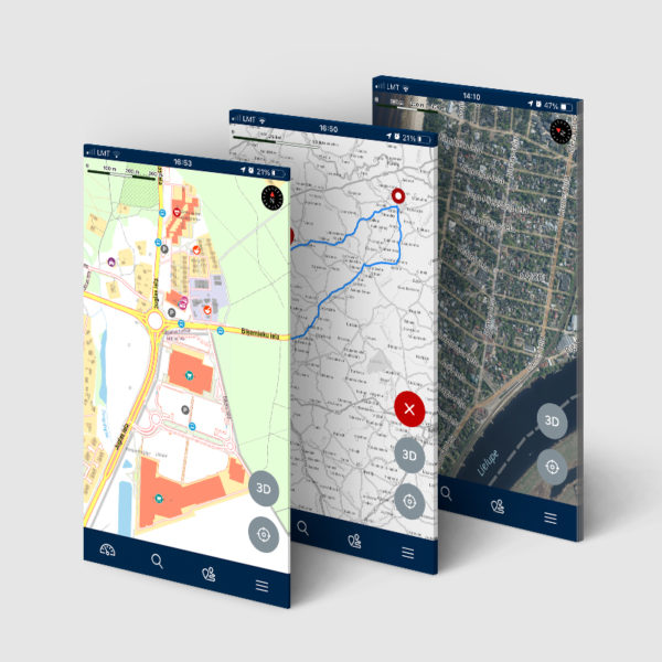 BalticMaps iOS mobile application