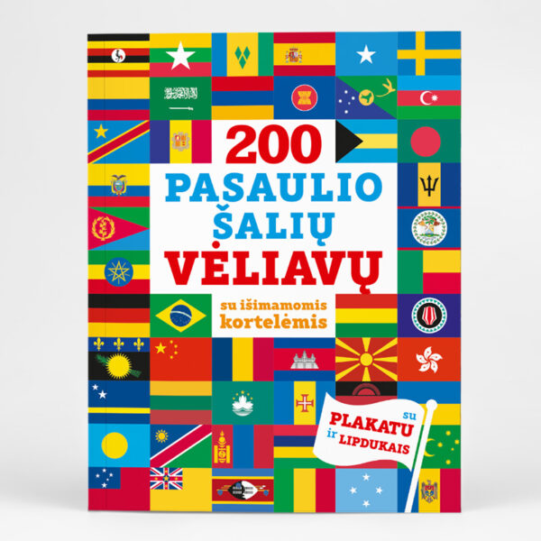 Knyga "200 pasaulio šalių vėliavų"