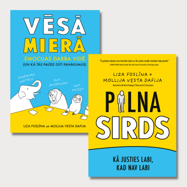 Grāmatu komplekts "Vēsā mierā" un "Pilna sirds"