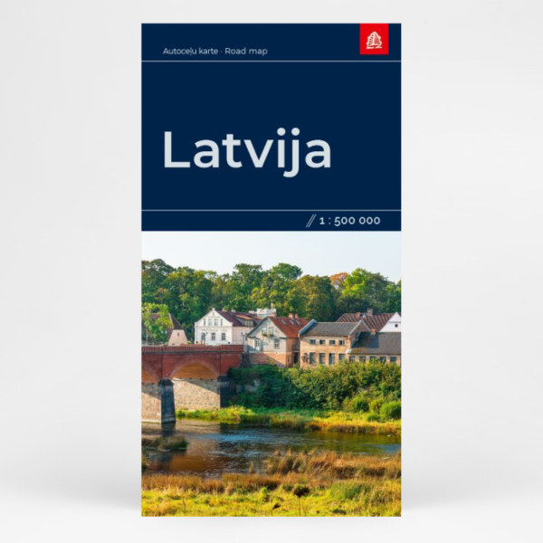 Latvia. Road map. Hard cover