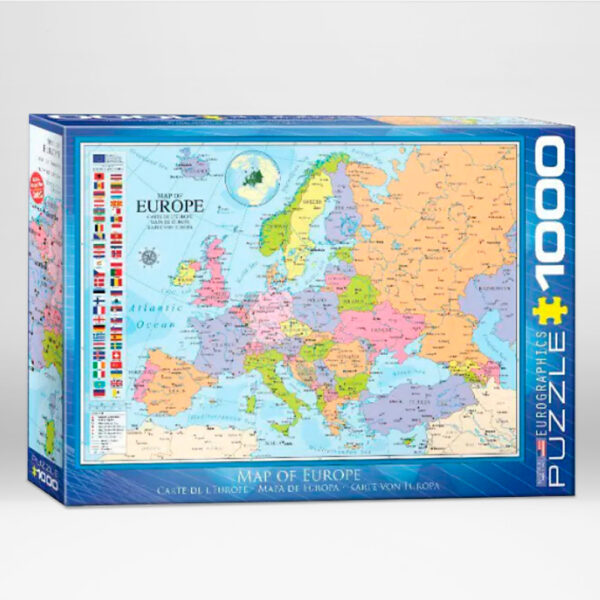 Map of the Europe. Puzzle 1000 pcs.