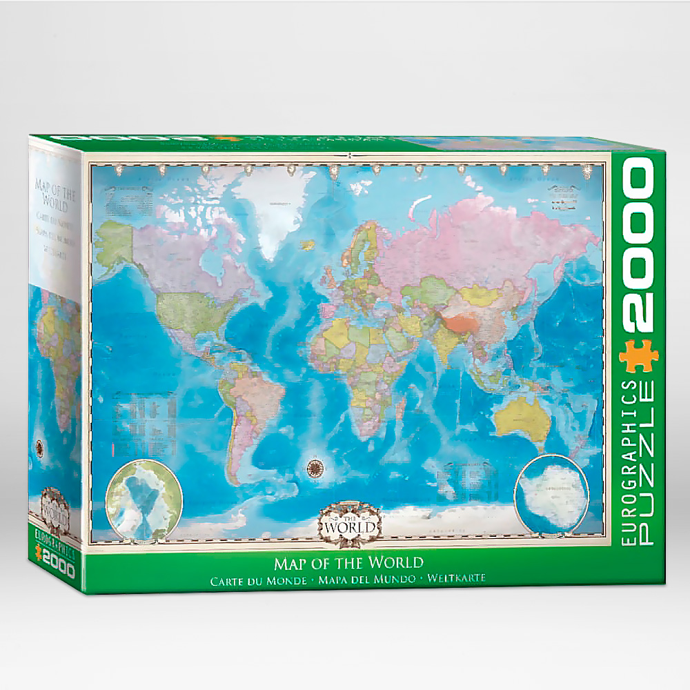 Map of the world. Puzzle (in English) (Kopija)